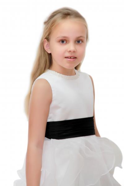Blumenkinderkleid/ Kommunionskleid K1612 Rot, Rosa, Blau, Schwarz